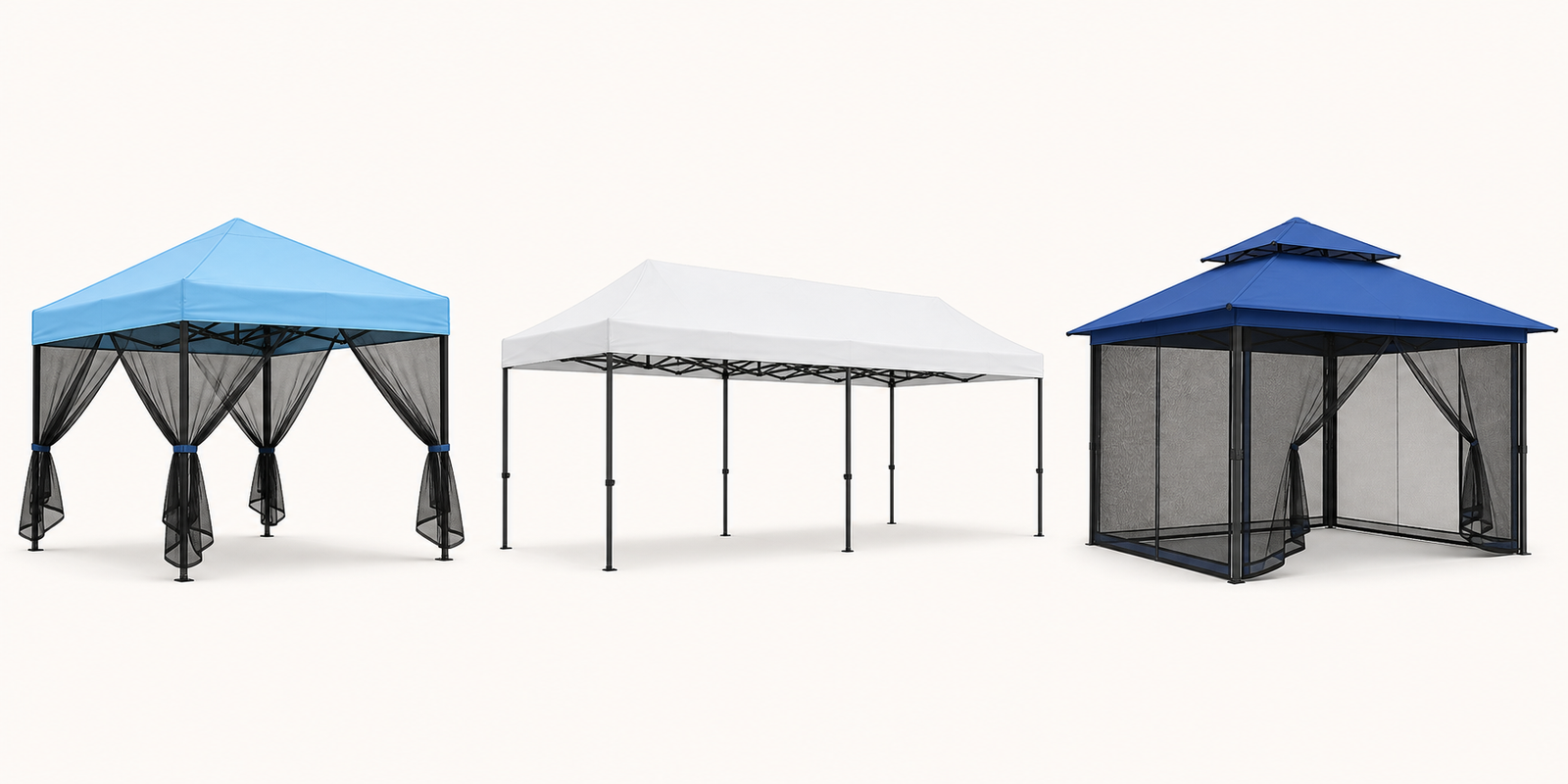 Outsunny 10 x 10 Pop Up Canopy Tent with Netting