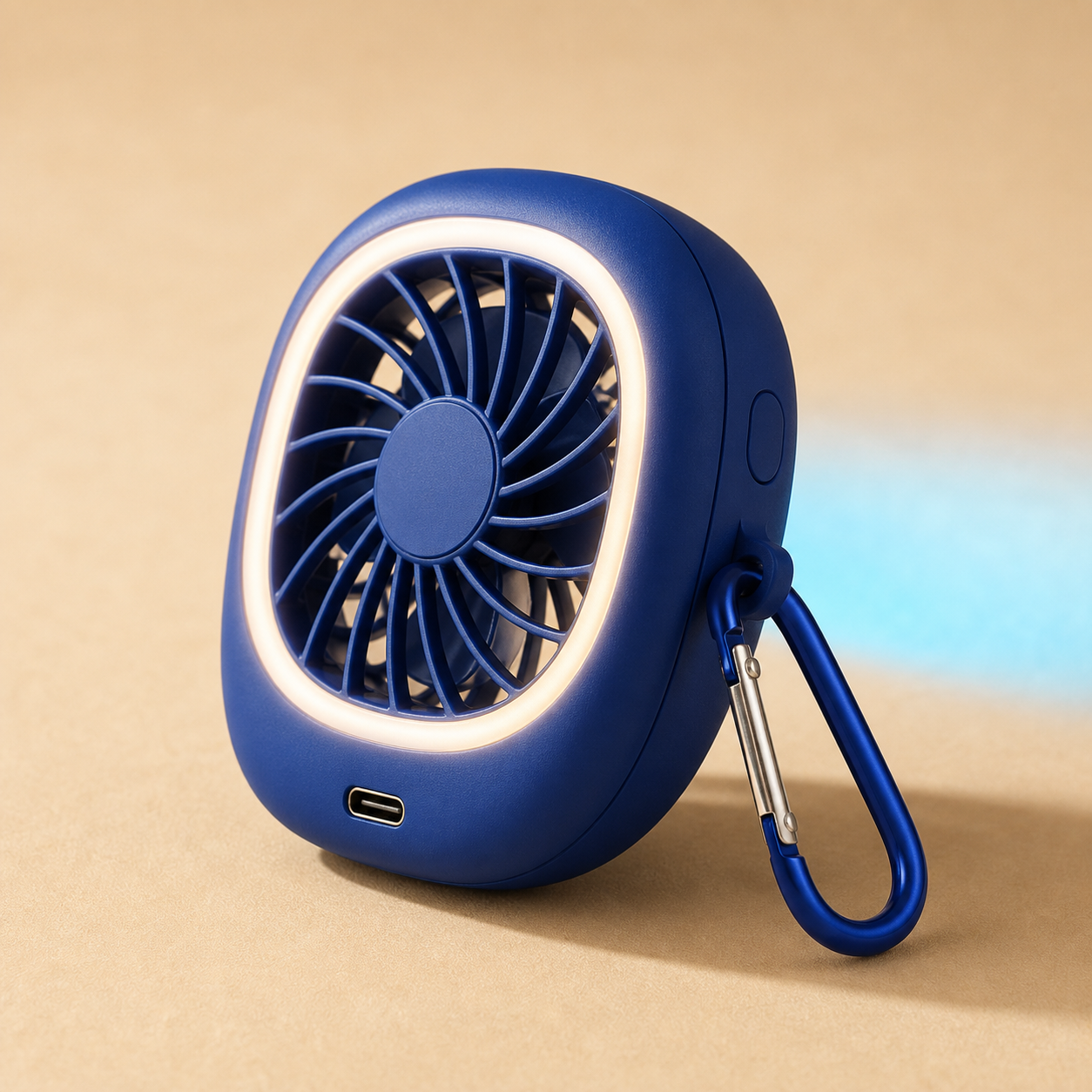 Rechargeable Pocket Fan + Light